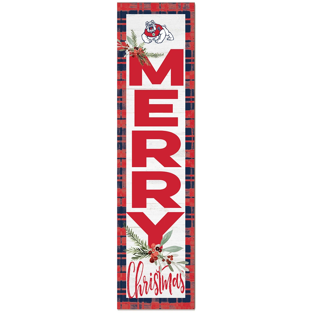 Fresno State Bulldogs 12'' x 48'' Outdoor Christmas Leaner