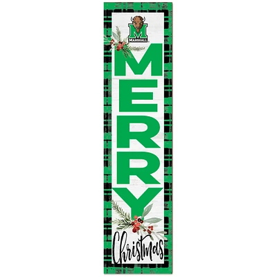 Marshall Thundering Herd 12'' x 48'' Outdoor Christmas Leaner
