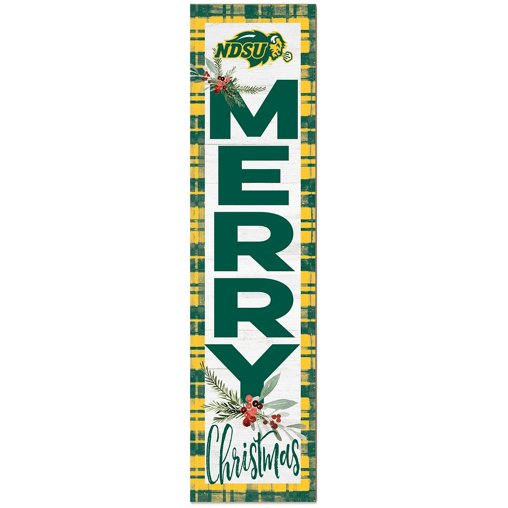 NDSU Bison 12'' x 48'' Outdoor Christmas Leaner