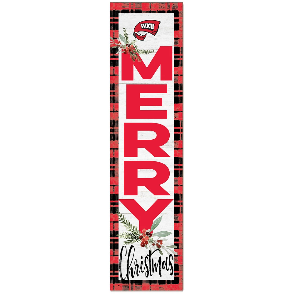 Western Kentucky Hilltoppers 12'' x 48'' Outdoor Christmas Leaner