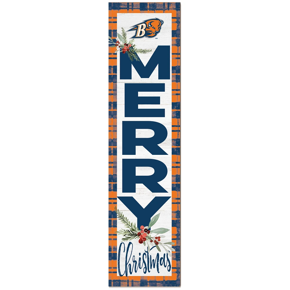 Bucknell Bison 12'' x 48'' Outdoor Christmas Leaner