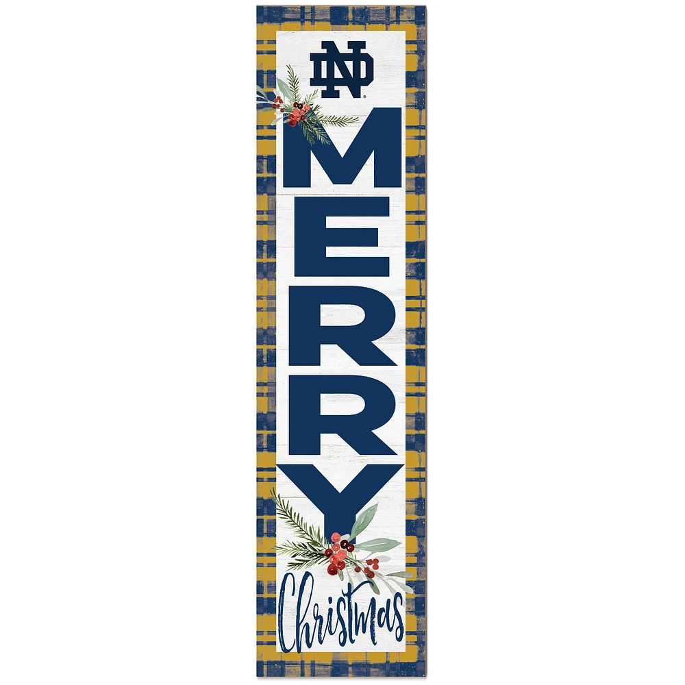 Notre Dame Fighting Irish 12'' x 48'' Outdoor Christmas Leaner