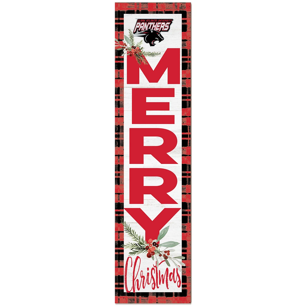 Clark Atlanta University Panthers 12'' x 48'' Outdoor Christmas Leaner