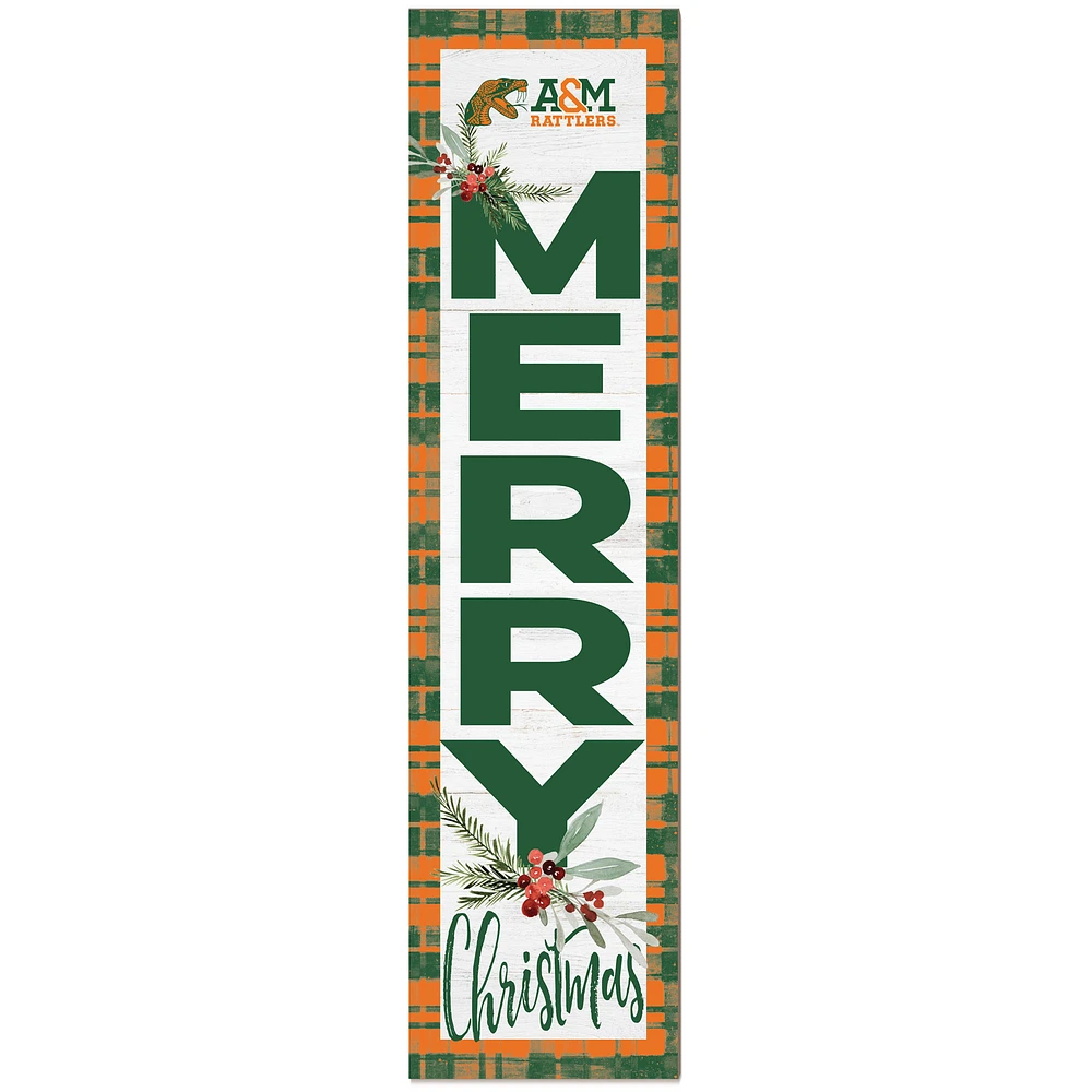 Florida A&M Rattlers 12'' x 48'' Outdoor Christmas Leaner