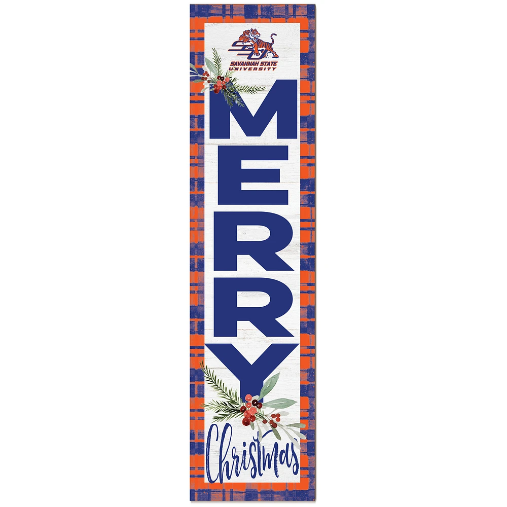 Savannah State Tigers 12'' x 48'' Outdoor Christmas Leaner