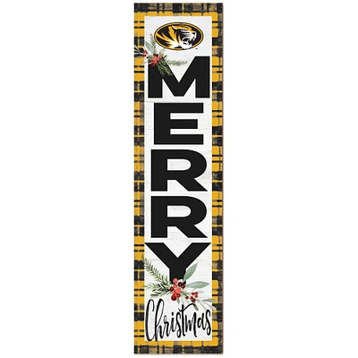 Missouri Tigers 12'' x 48'' Outdoor Christmas Leaner