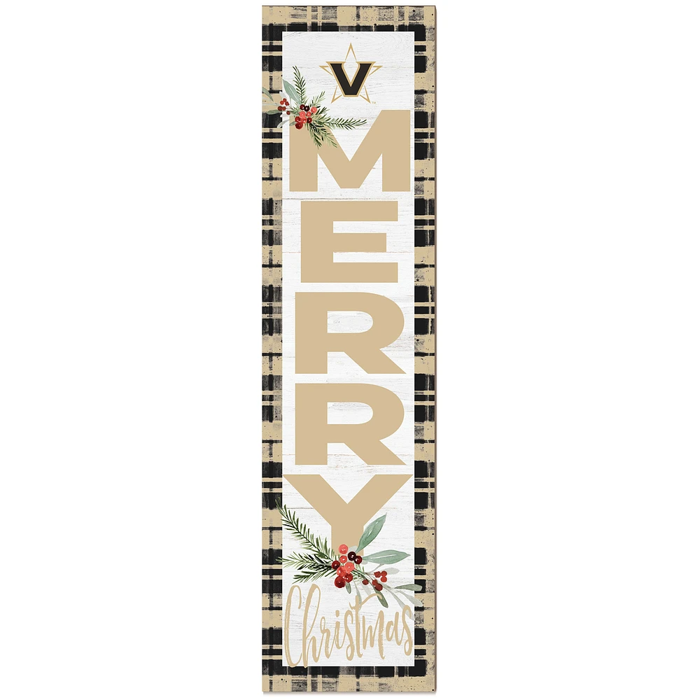 Vanderbilt Commodores 12'' x 48'' Outdoor Christmas Leaner