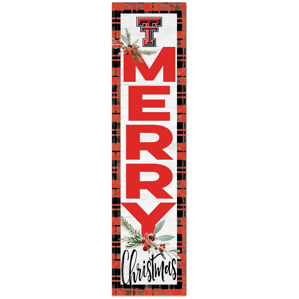 Texas Tech Red Raiders 12'' x 48'' Outdoor Christmas Leaner