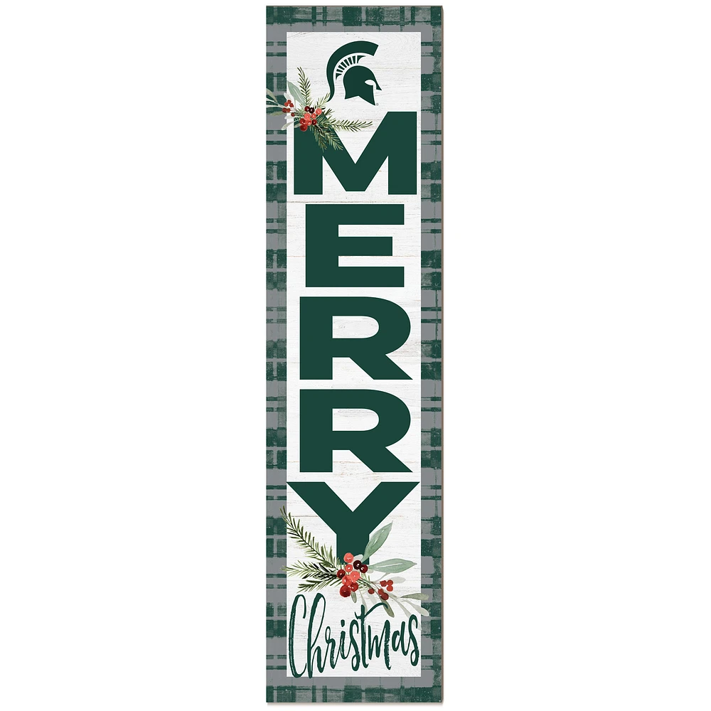 Michigan State Spartans 12'' x 48'' Outdoor Christmas Leaner