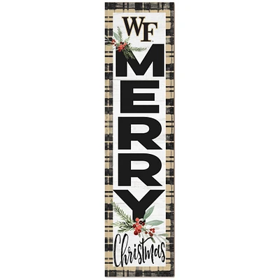 Wake Forest Demon Deacons 12'' x 48'' Outdoor Christmas Leaner