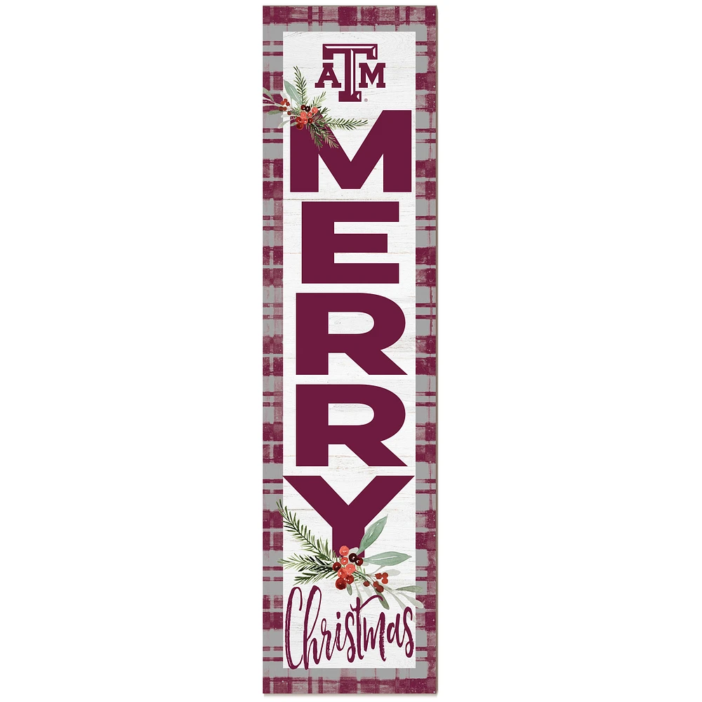 Texas A&M Aggies 12'' x 48'' Outdoor Christmas Leaner