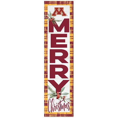 Minnesota Golden Gophers 12'' x 48'' Outdoor Christmas Leaner