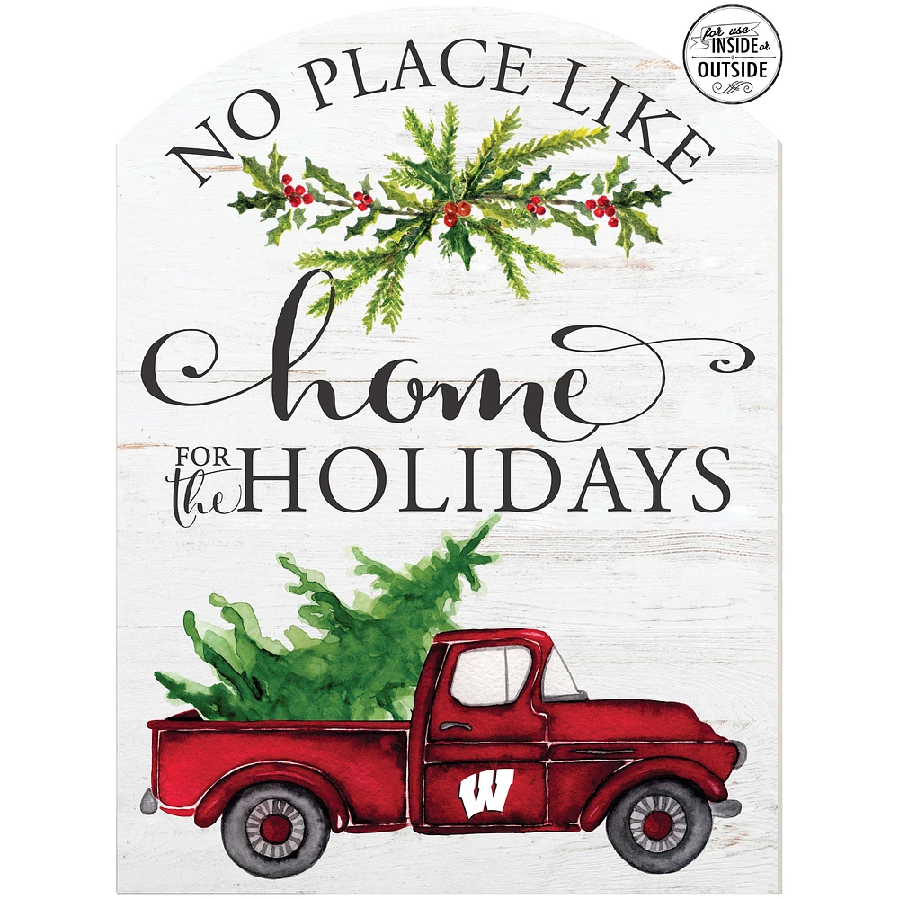 Wisconsin Badgers 16'' x 22'' Holiday Marquee Sign