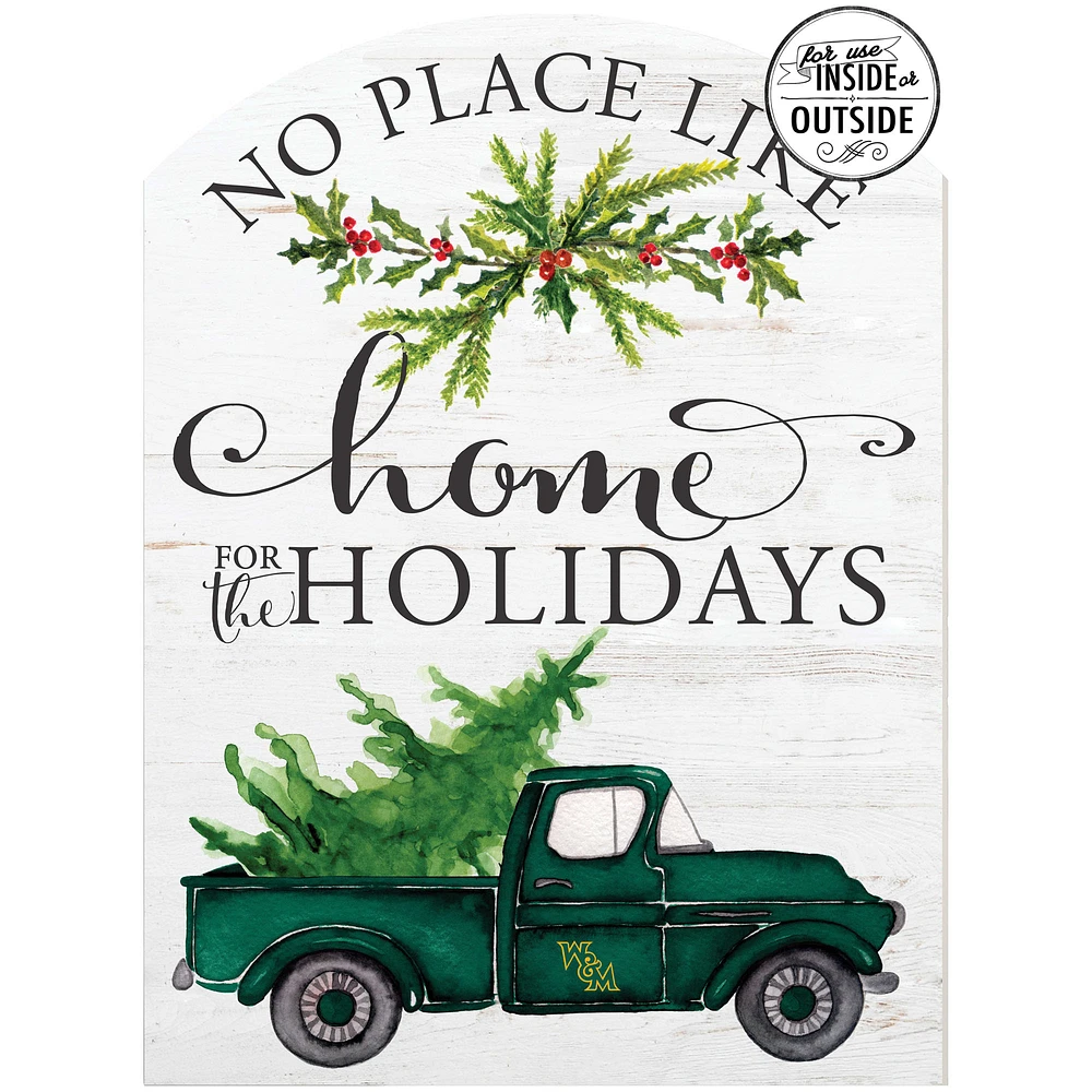 William & Mary Tribe 16'' x 22'' Holiday Marquee Sign