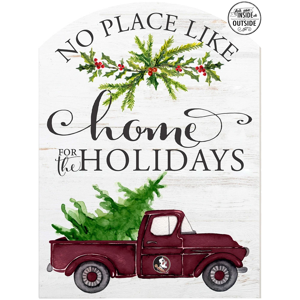 Florida State Seminoles 16'' x 22'' Holiday Marquee Sign