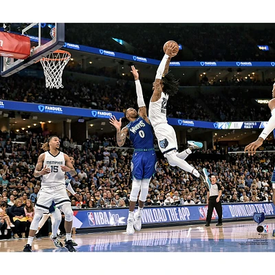 Ja Morant Memphis Grizzlies Unsigned Elevating Dunk Photograph