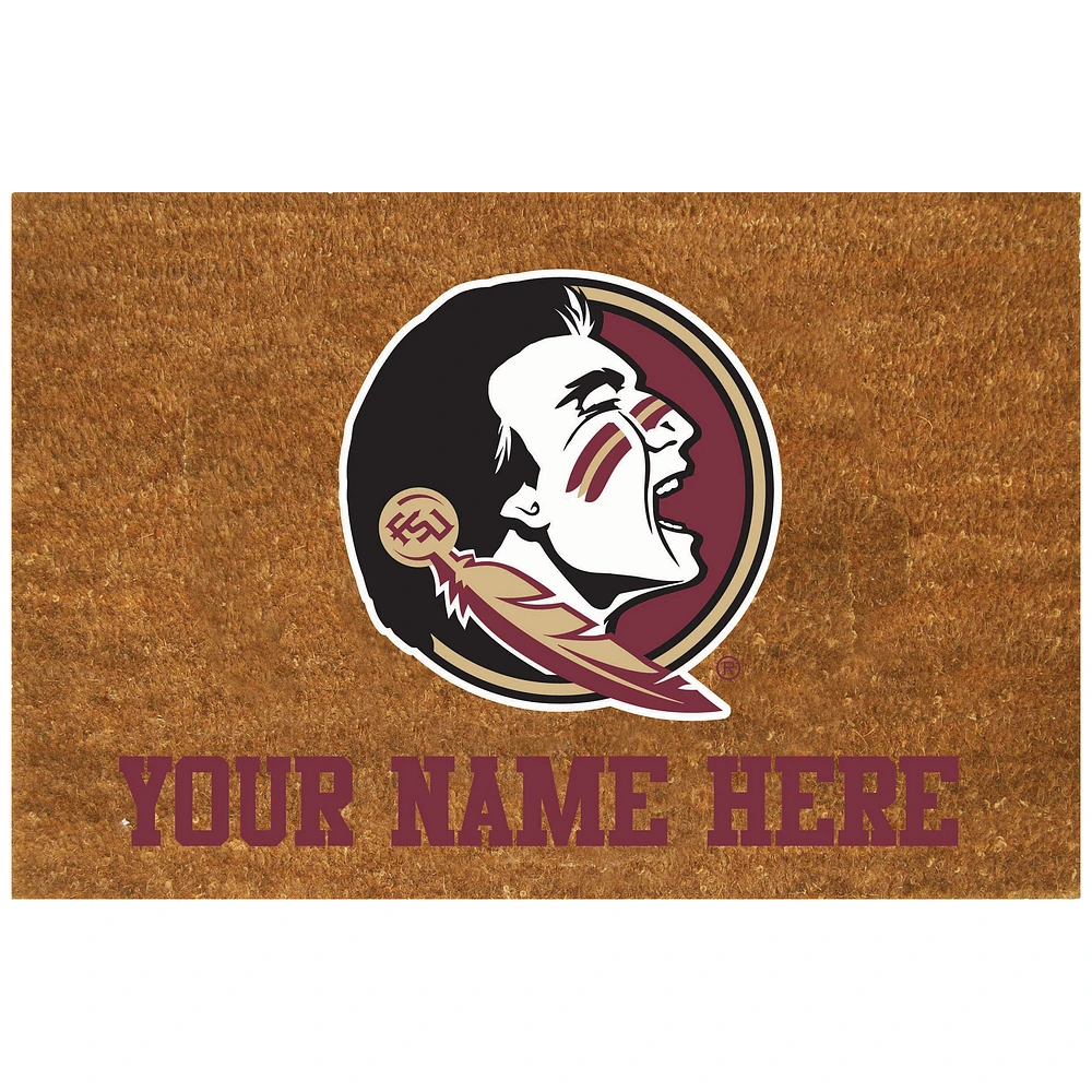 Florida State Seminoles 23'' x 35'' Personalized Door Mat