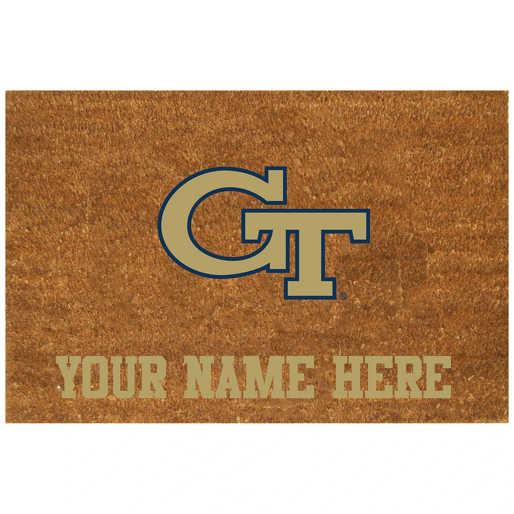 Georgia Tech Yellow Jackets 23'' x 35'' Personalized Door Mat