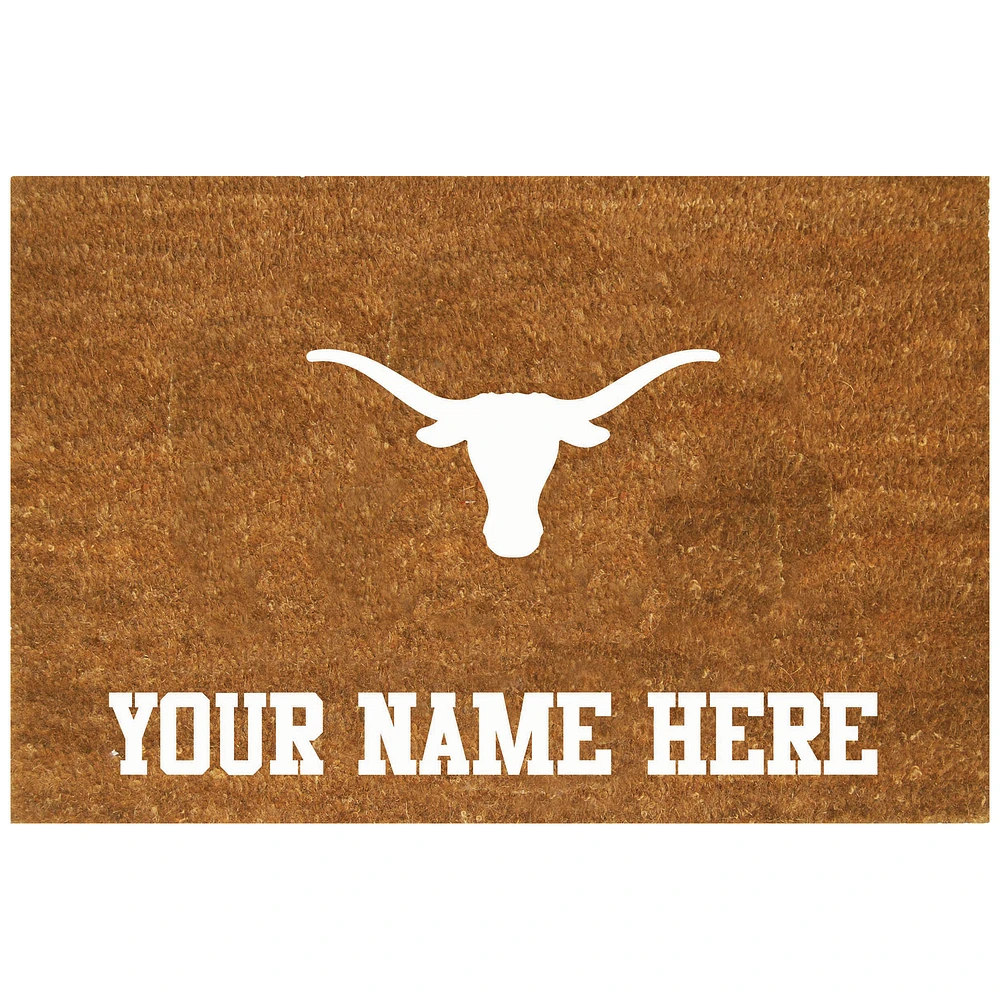 Texas Longhorns 23'' x 35'' Personalized Door Mat