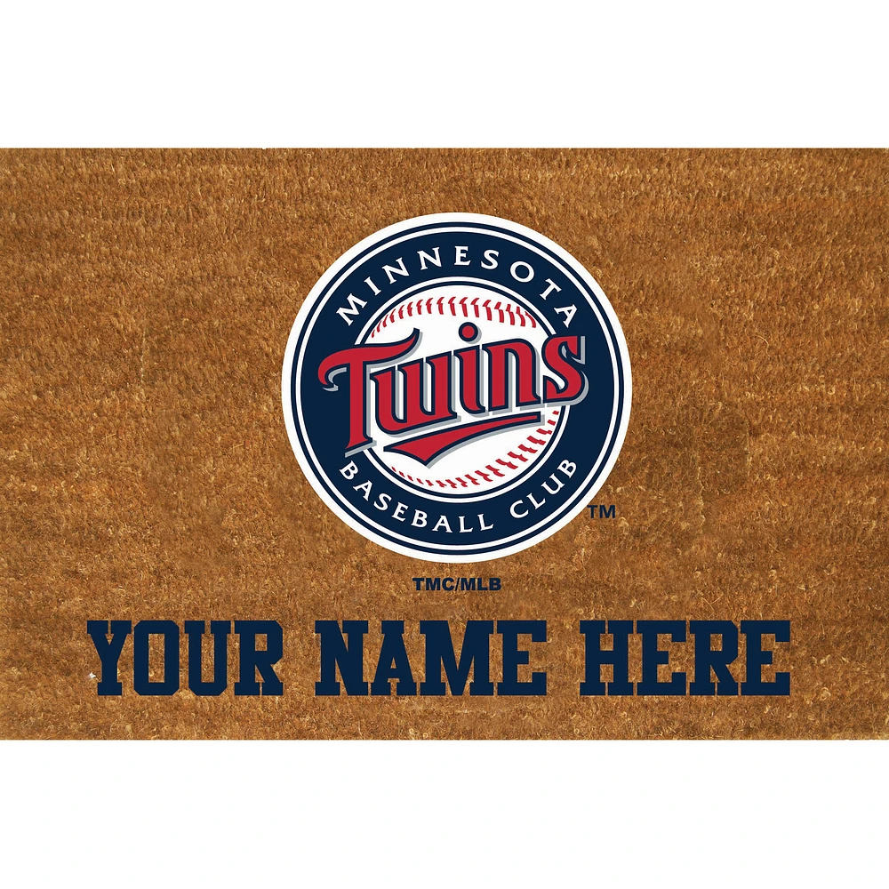 Minnesota Twins 23'' x 35'' Personalized Door Mat