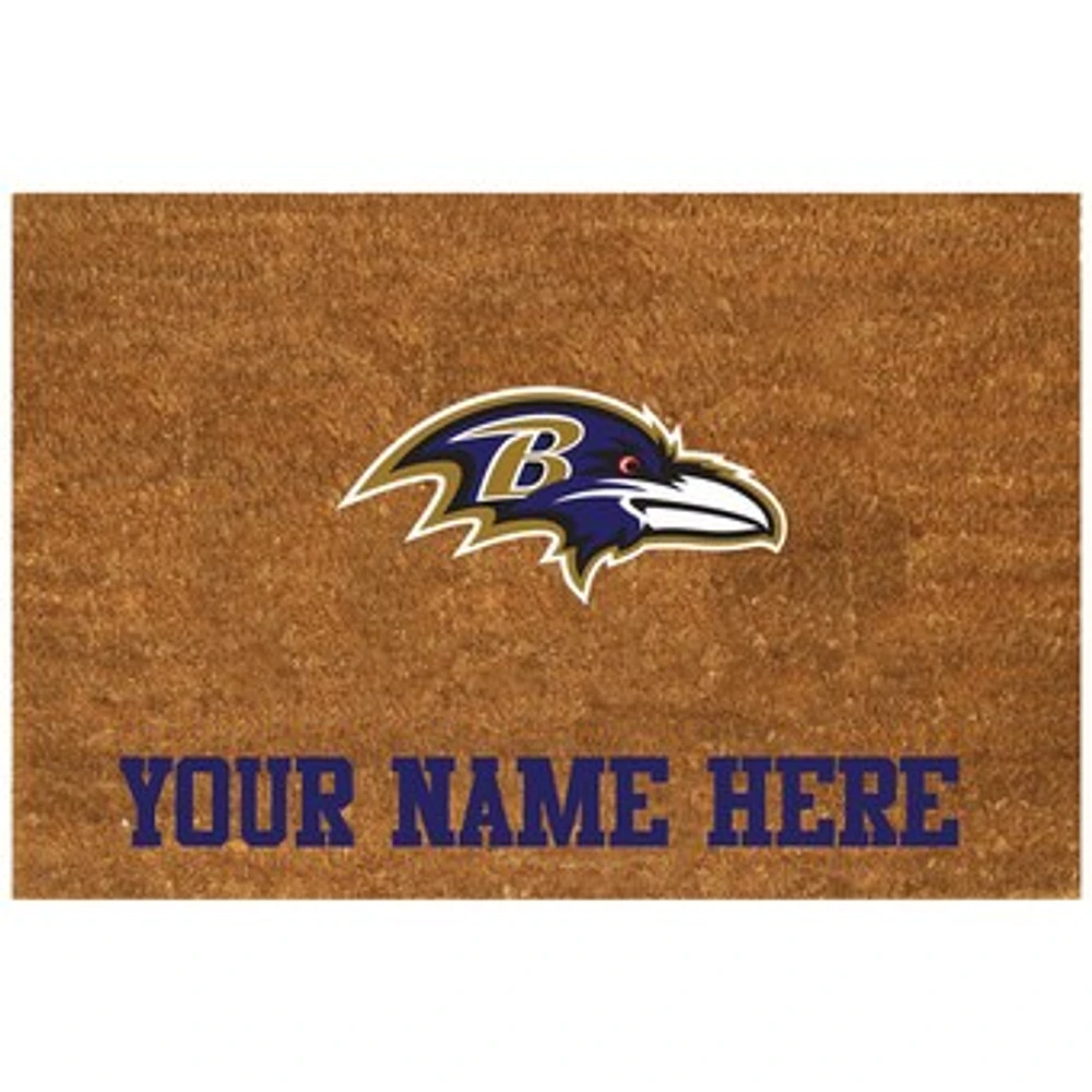 Baltimore Ravens 23'' x 35'' Personalized Door Mat