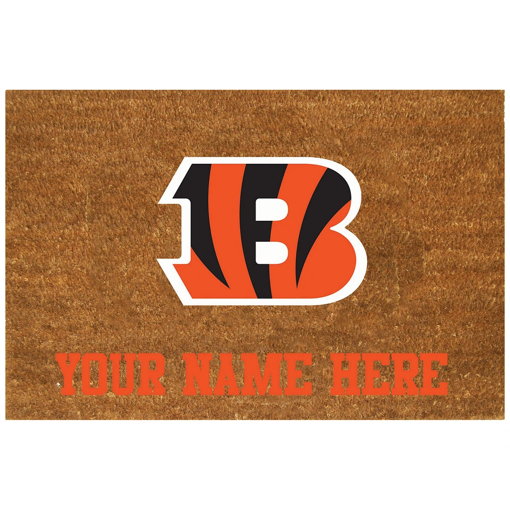 Cincinnati Bengals 23'' x 35'' Personalized Door Mat