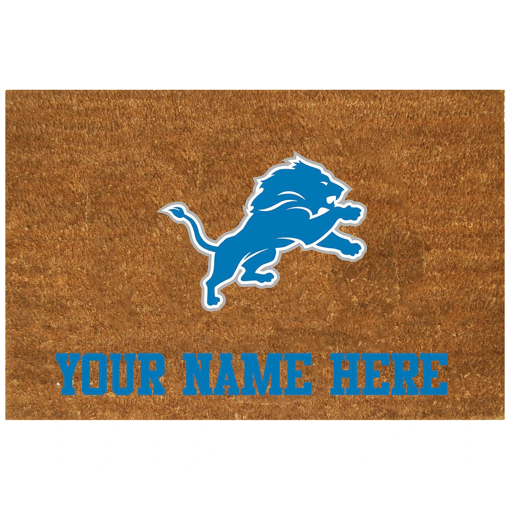 Detroit Lions 23'' x 35'' Personalized Door Mat
