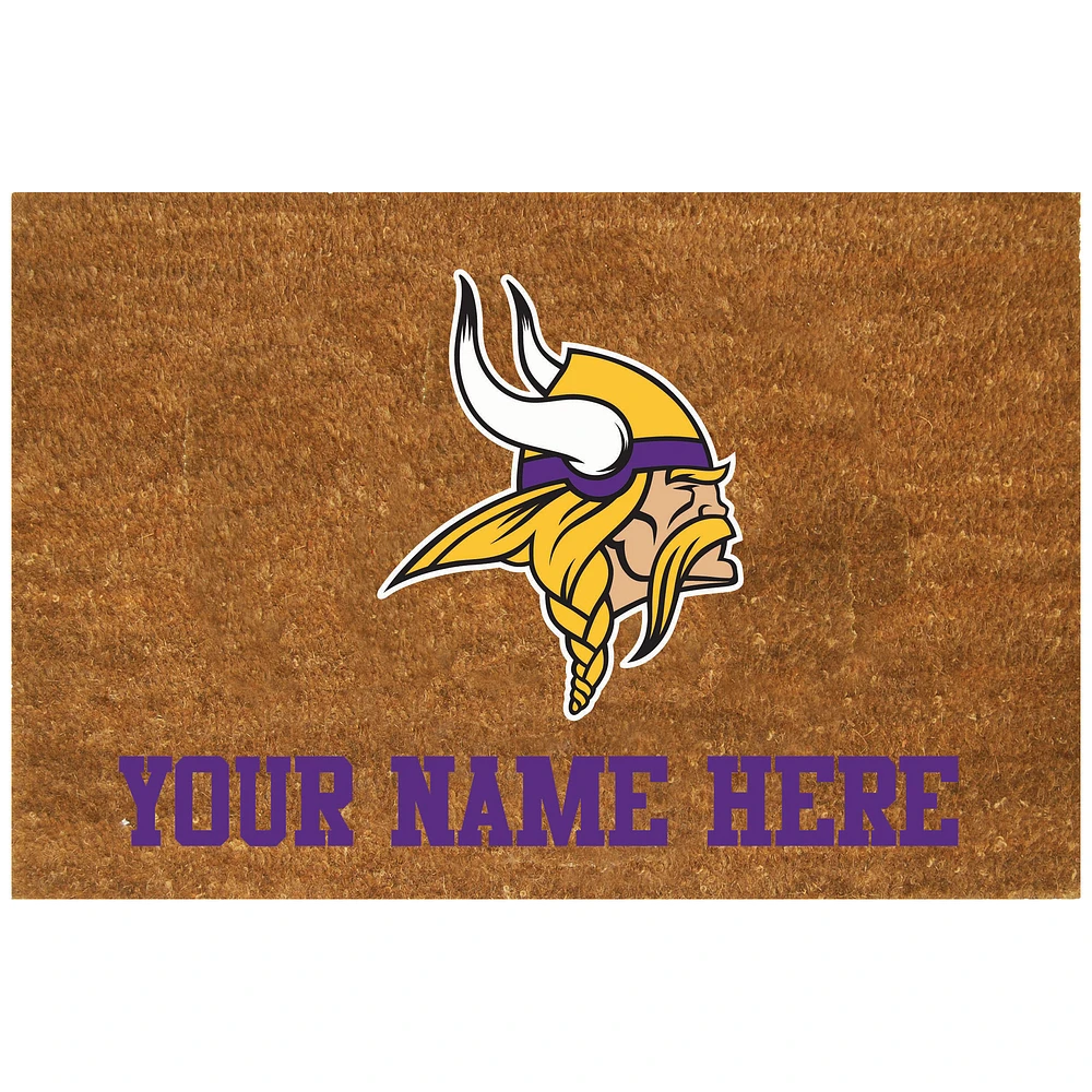 Minnesota Vikings 23'' x 35'' Personalized Door Mat