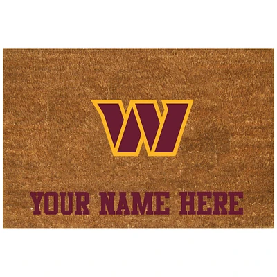 Washington Commanders 23'' x 35'' Personalized Door Mat