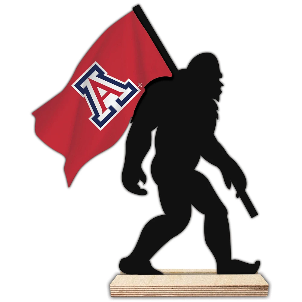Arizona Wildcats 18'' Team Logo Bigfoot Silhouette Desktop Art