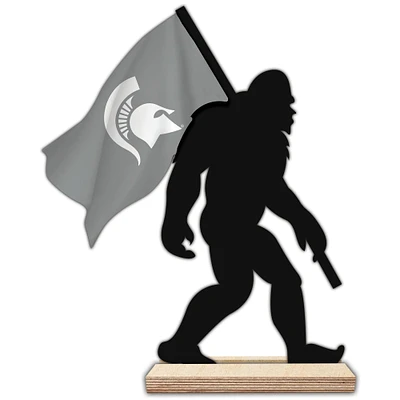 Michigan State Spartans 18'' Team Logo Bigfoot Silhouette Desktop Art