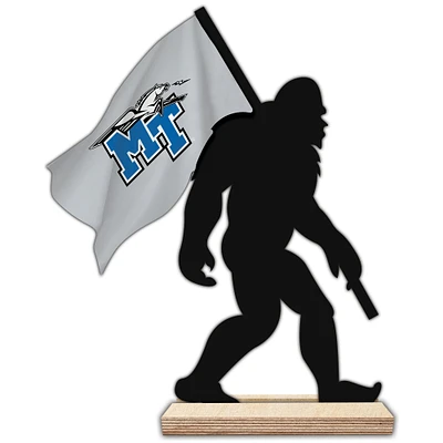 MTSU Blue Raiders 18'' Team Logo Bigfoot Silhouette Desktop Art