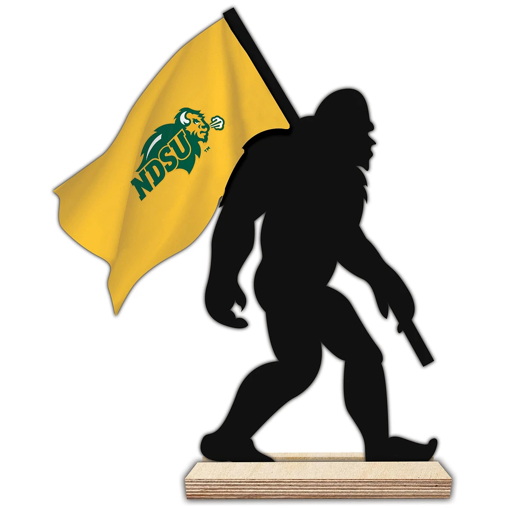 NDSU Bison 18'' Team Logo Bigfoot Silhouette Desktop Art