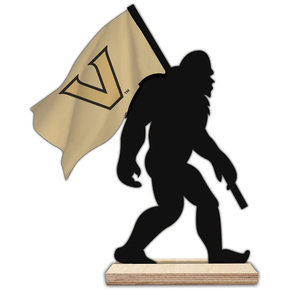 Vanderbilt Commodores 18'' Team Logo Bigfoot Silhouette Desktop Art