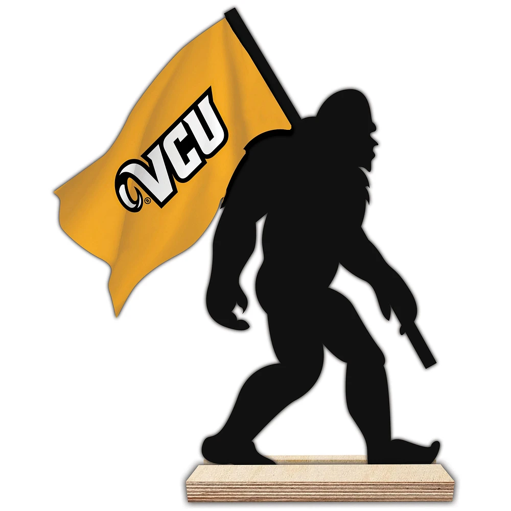 VCU Rams 18'' Team Logo Bigfoot Silhouette Desktop Art