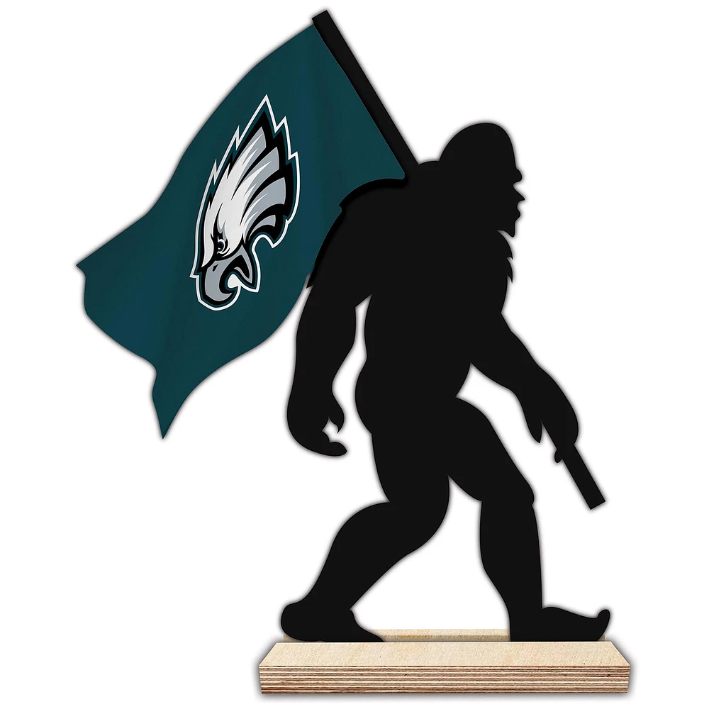Philadelphia Eagles 18'' Team Logo Bigfoot Silhouette Desktop Art