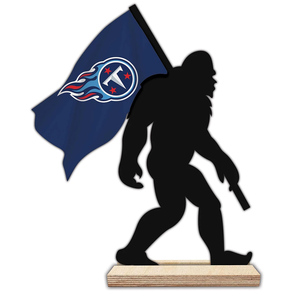 Tennessee Titans 18'' Team Logo Bigfoot Silhouette Desktop Art