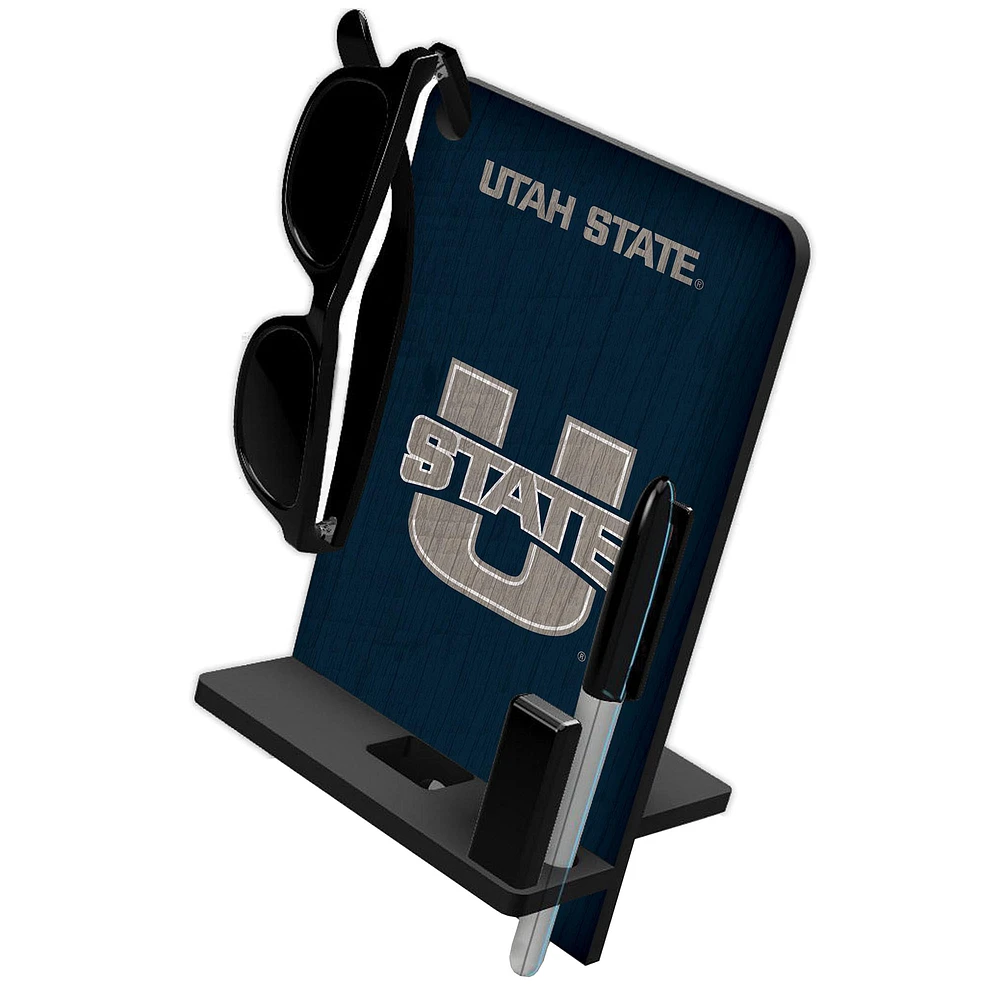 Utah State Aggies Four in One Desktop Phone Stand