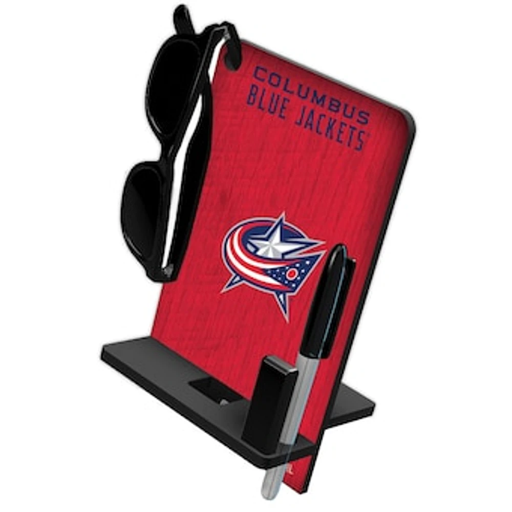 Columbus Blue Jackets Four in One Desktop Phone Stand
