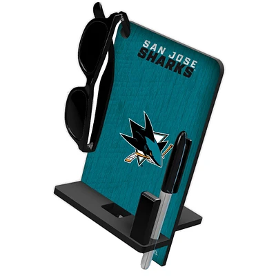 San Jose Sharks Four in One Desktop Phone Stand