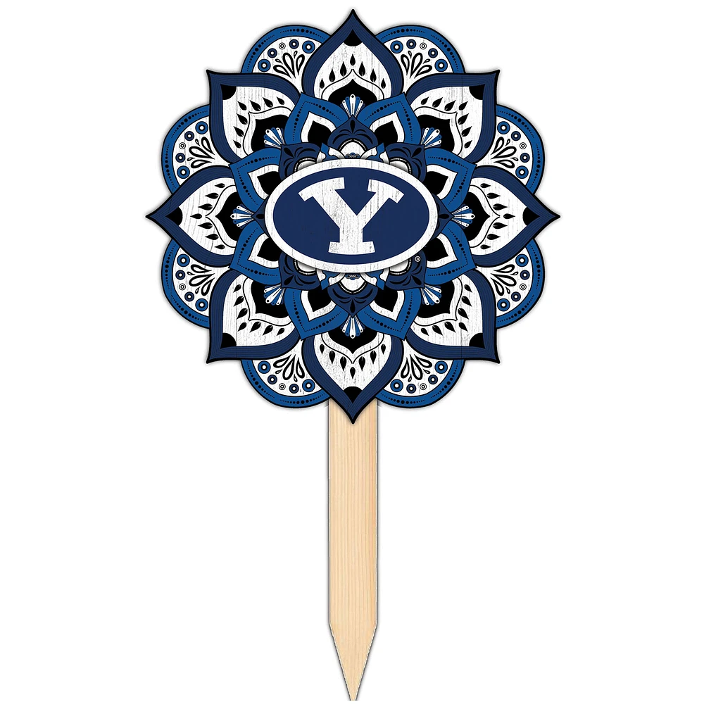 BYU Cougars 18'' x 12'' Mandala Yard Stake