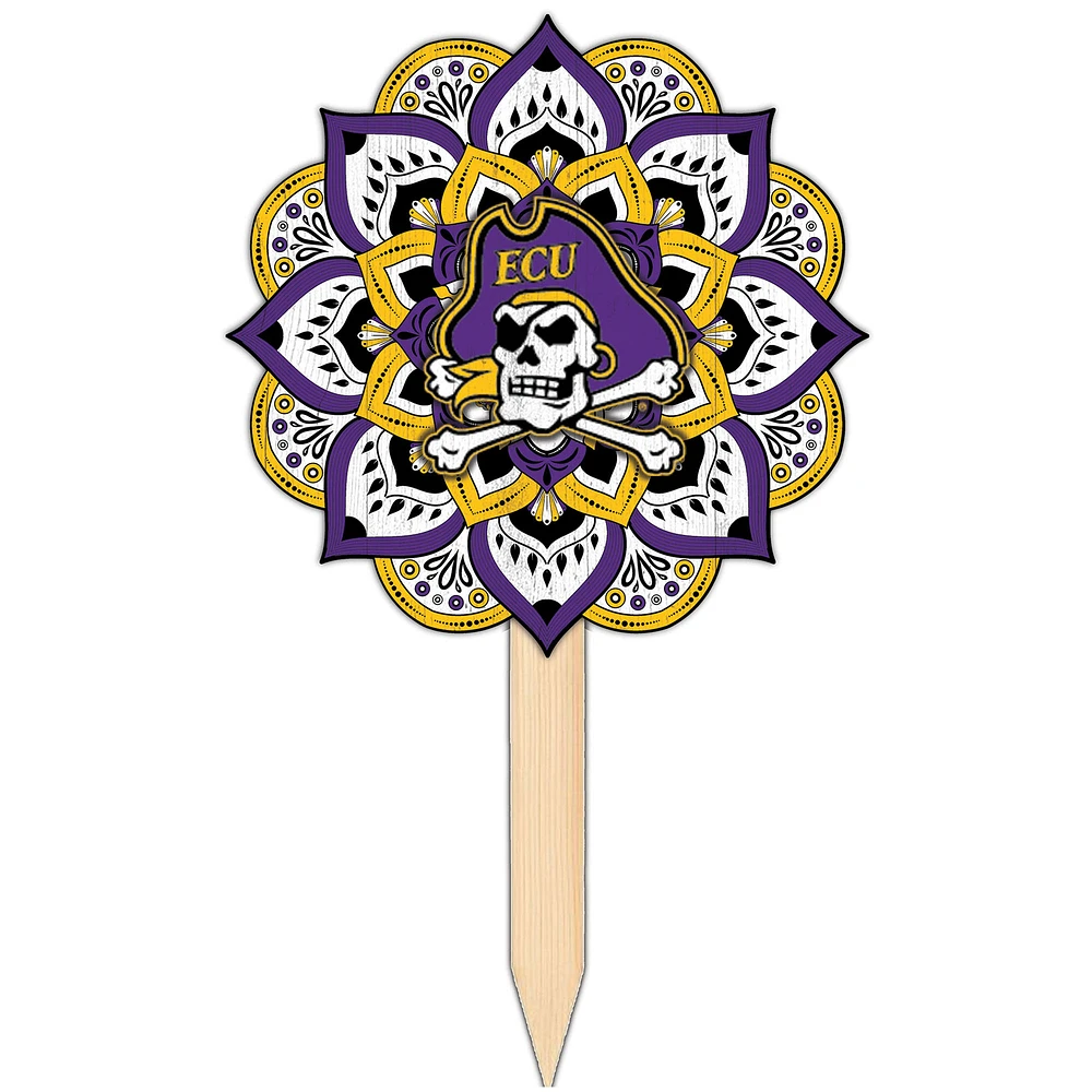 ECU Pirates 18'' x 12'' Mandala Yard Stake