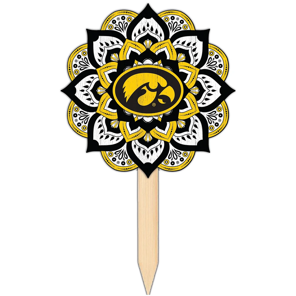 Iowa Hawkeyes 18'' x 12'' Mandala Yard Stake
