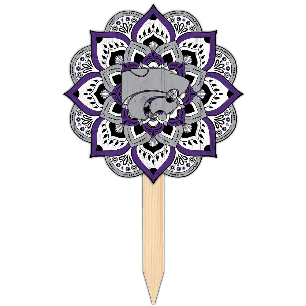 Kansas State Wildcats 18'' x 12'' Mandala Yard Stake