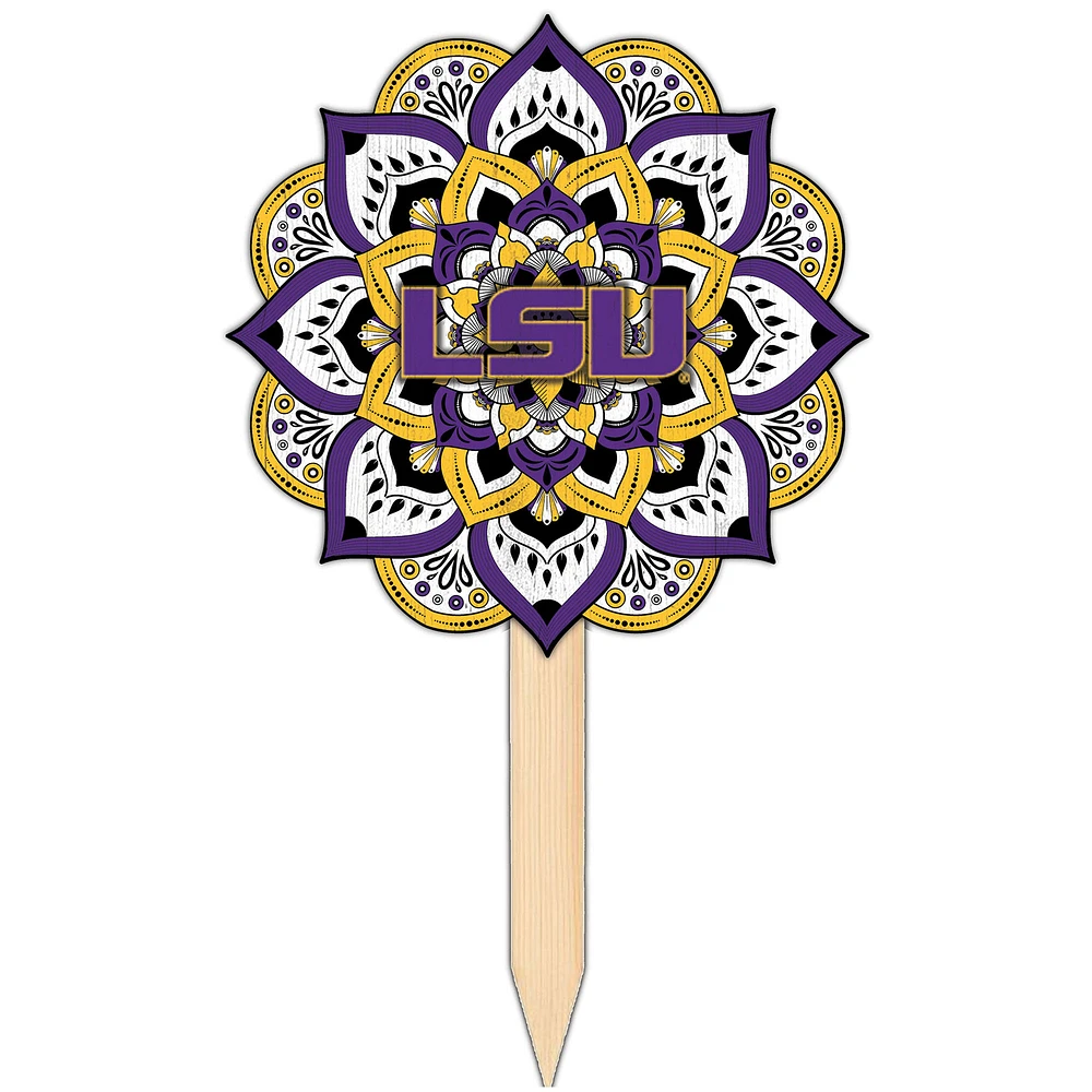 LSU Tigers 18'' x 12'' Mandala Yard Stake