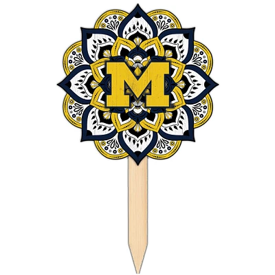 Michigan Wolverines 18'' x 12'' Mandala Yard Stake