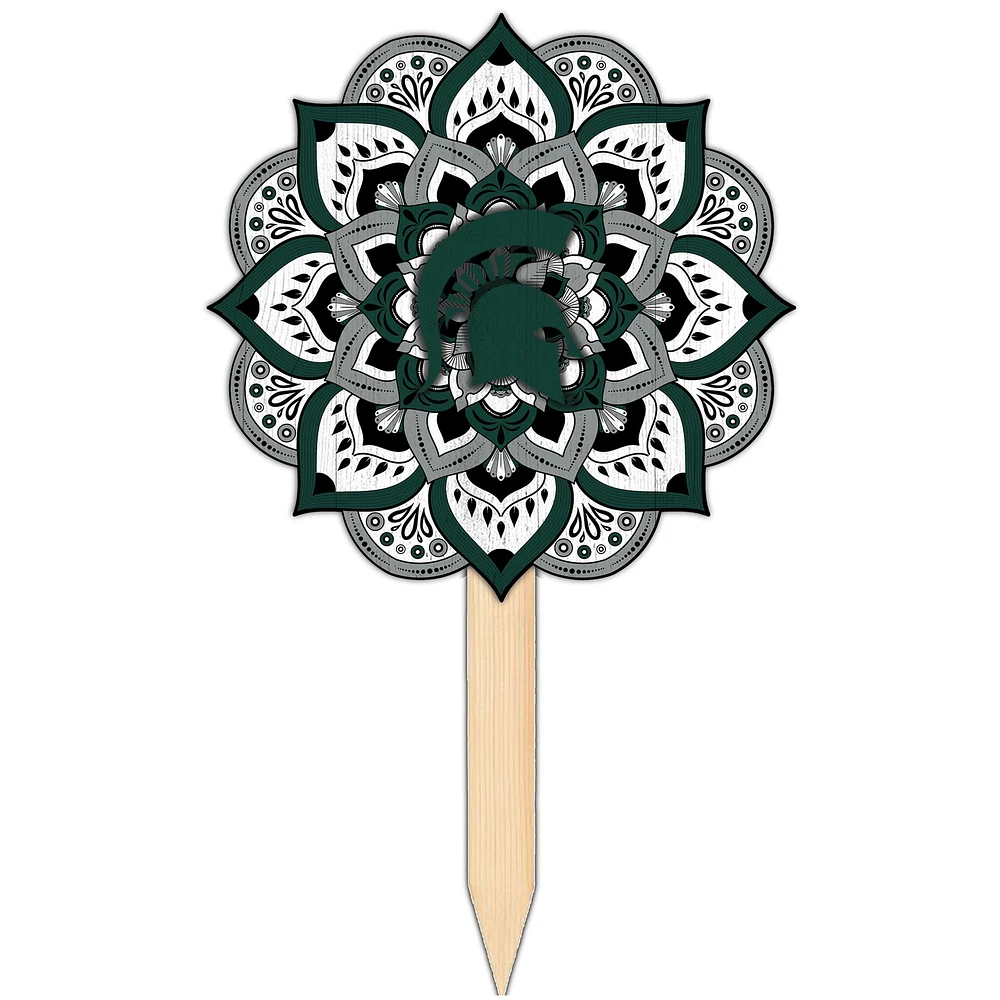 Michigan State Spartans 18'' x 12'' Mandala Yard Stake