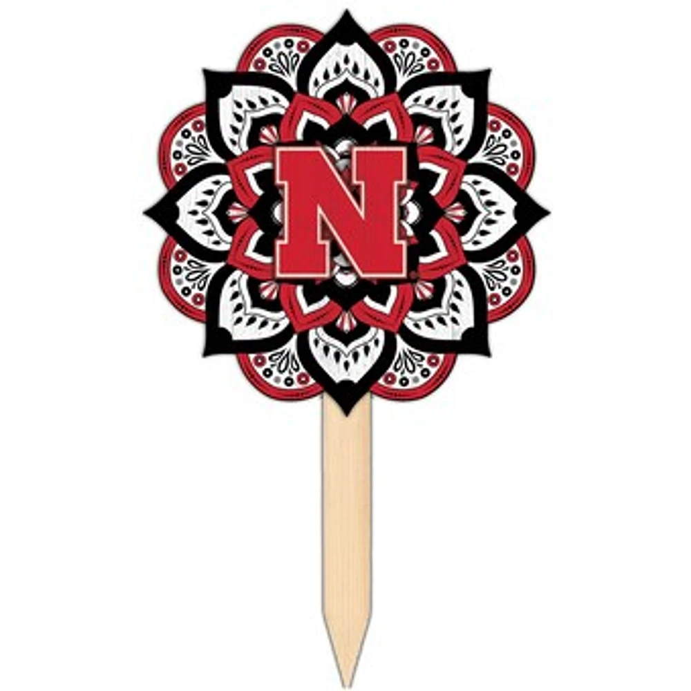 Nebraska Huskers 18'' x 12'' Mandala Yard Stake
