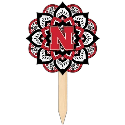 Nebraska Huskers 18'' x 12'' Mandala Yard Stake
