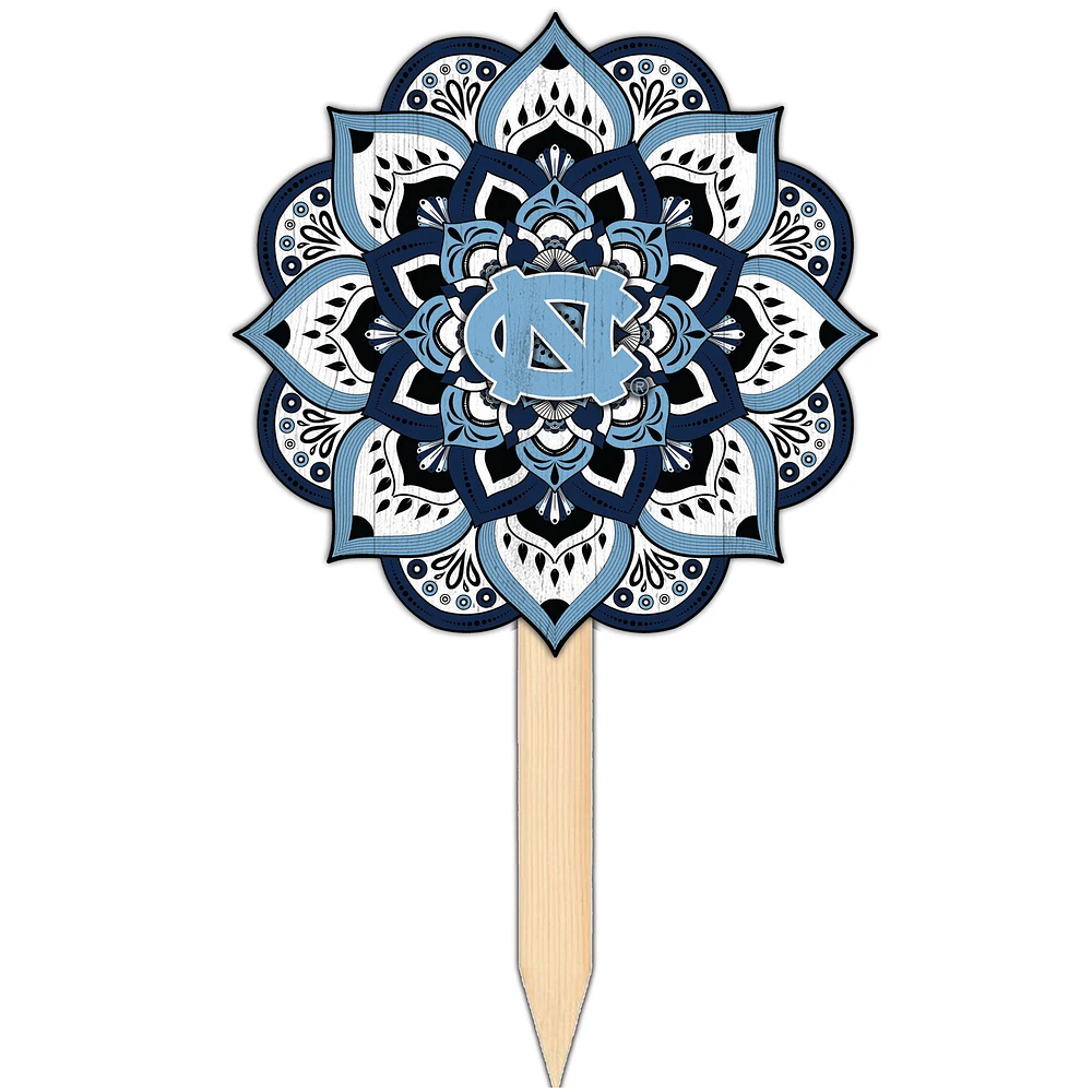 North Carolina Tar Heels 18'' x 12'' Mandala Yard Stake